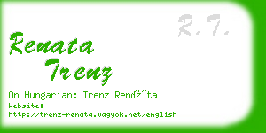 renata trenz business card